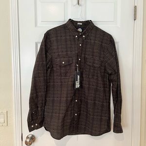 Reyn Spooner Long Sleeve Brown Dress Shirt